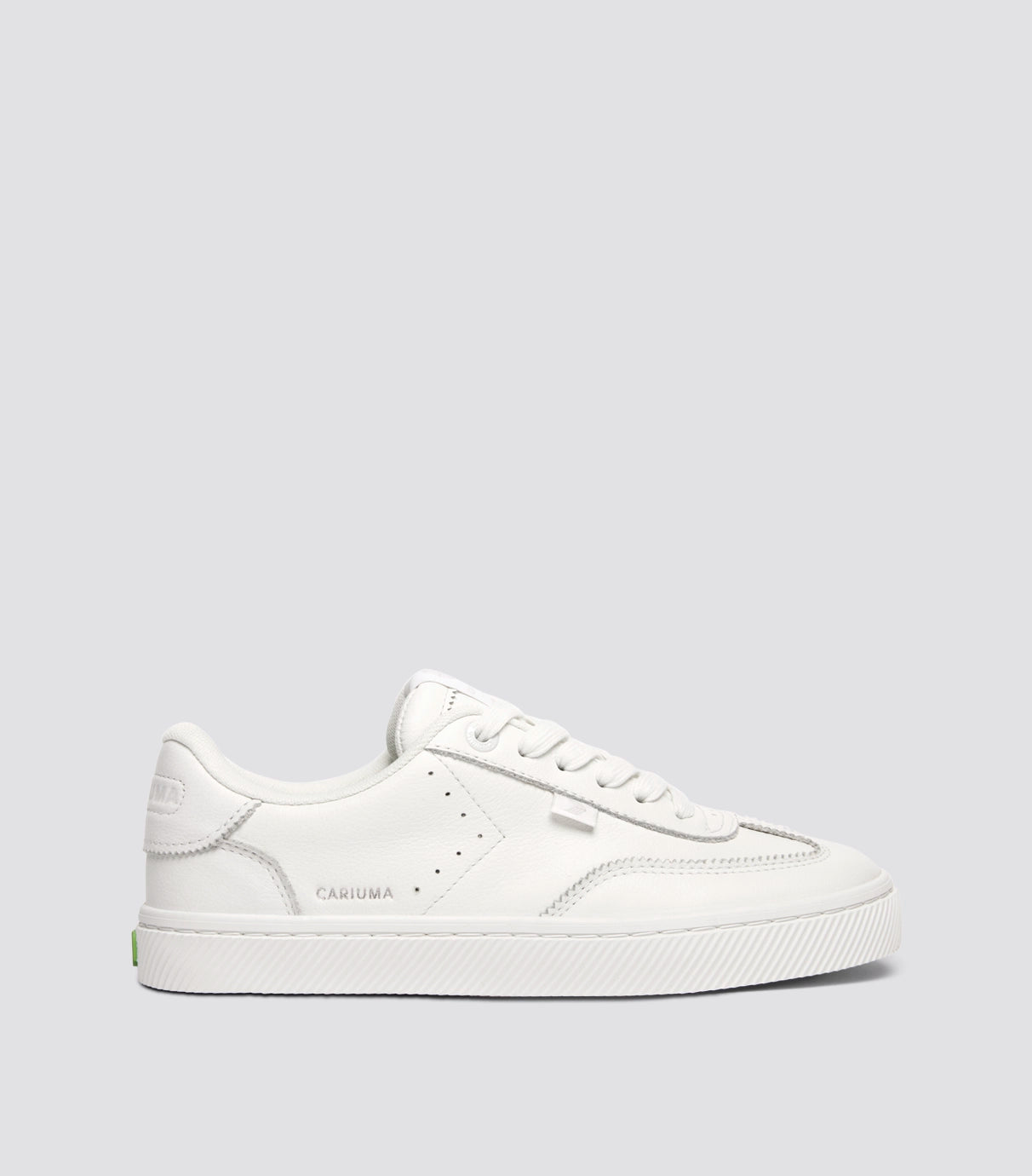 Women's White Soft Grain Leather Low Top Sneakers | Toca – CARIUMA Women's White Soft Grain Leather Low Top Sneakers | Toca – CARIUMA