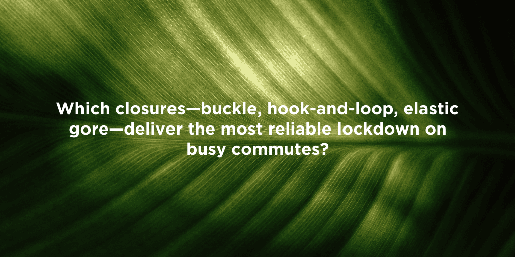 Top Footwear Closures for Commuters