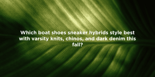 Stylish Eco-Friendly Boat Shoe Sneakers