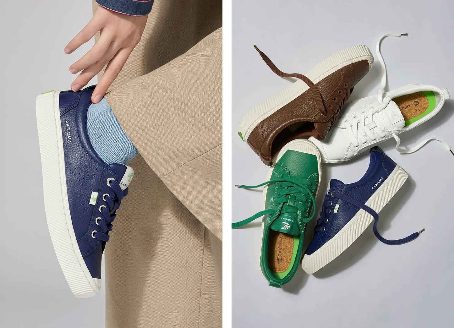 OCA Pebbled Leather Bright Navy