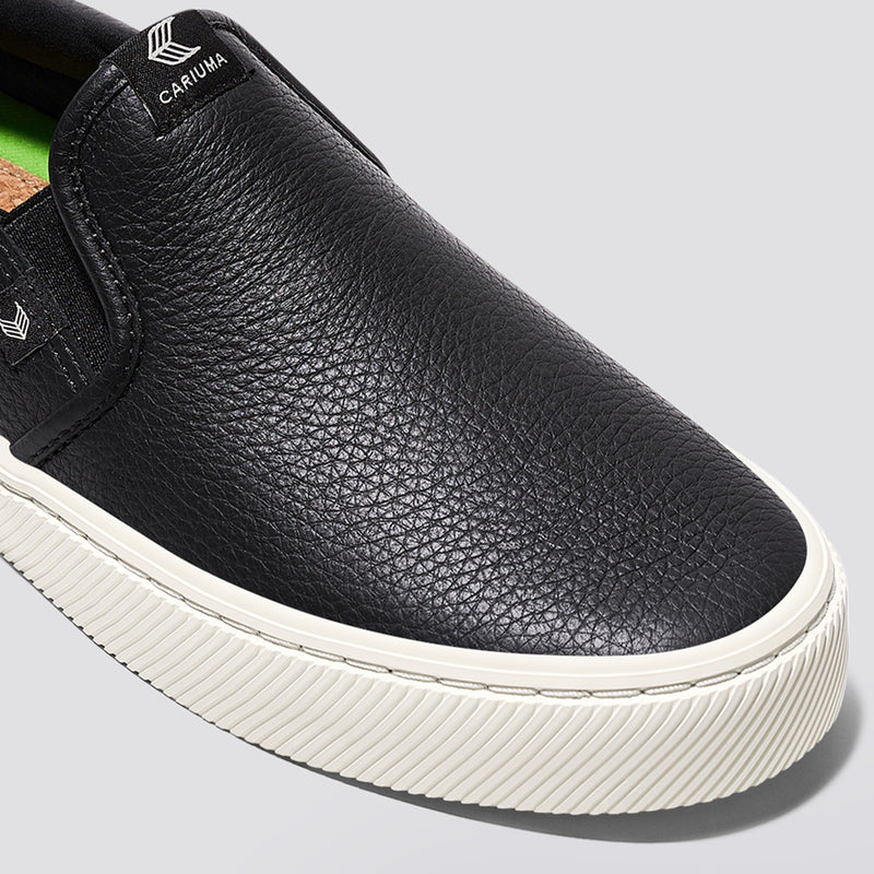 Women's White Premium Leather Slip-on Sneakers Slip-On – CARIUMA