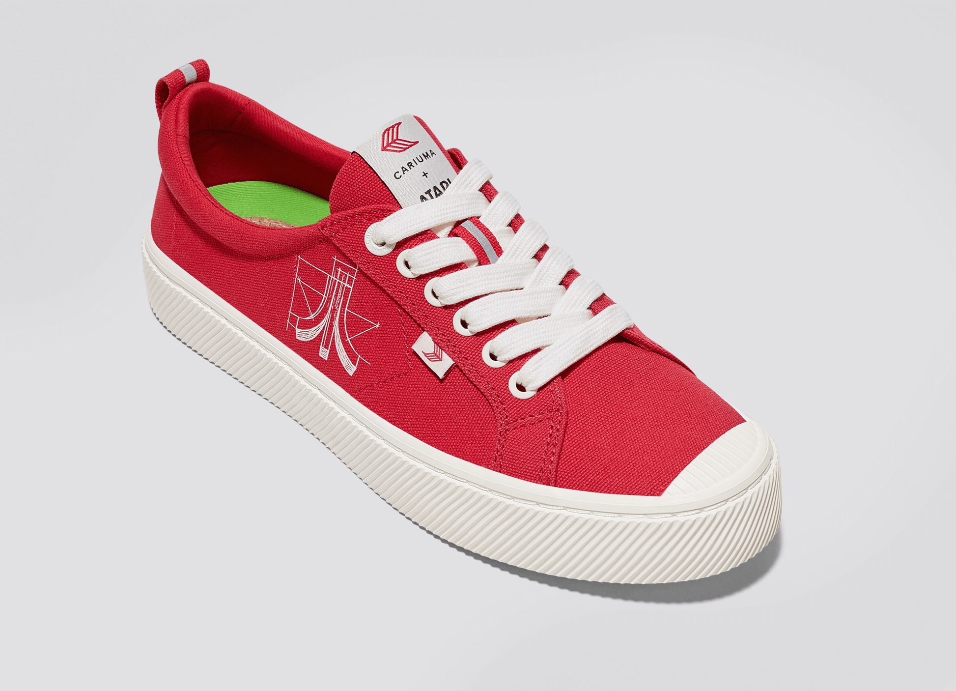 Cheap red canvas shoes sales