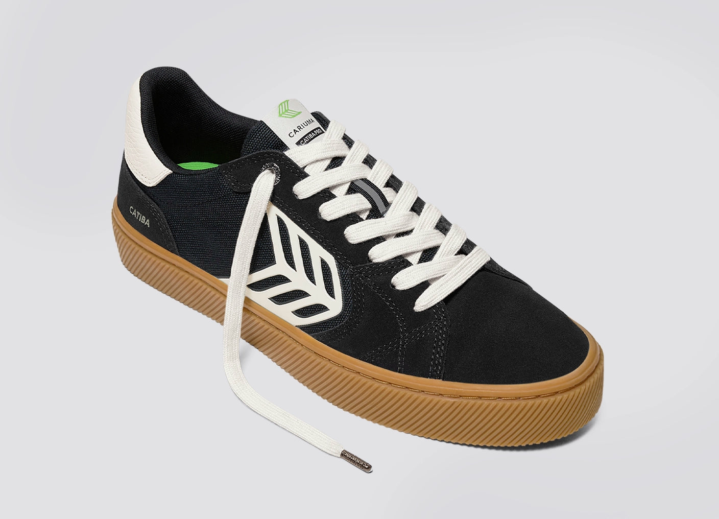 CATIBA PRO Suede and Cordura Gum Black Ivory Logo