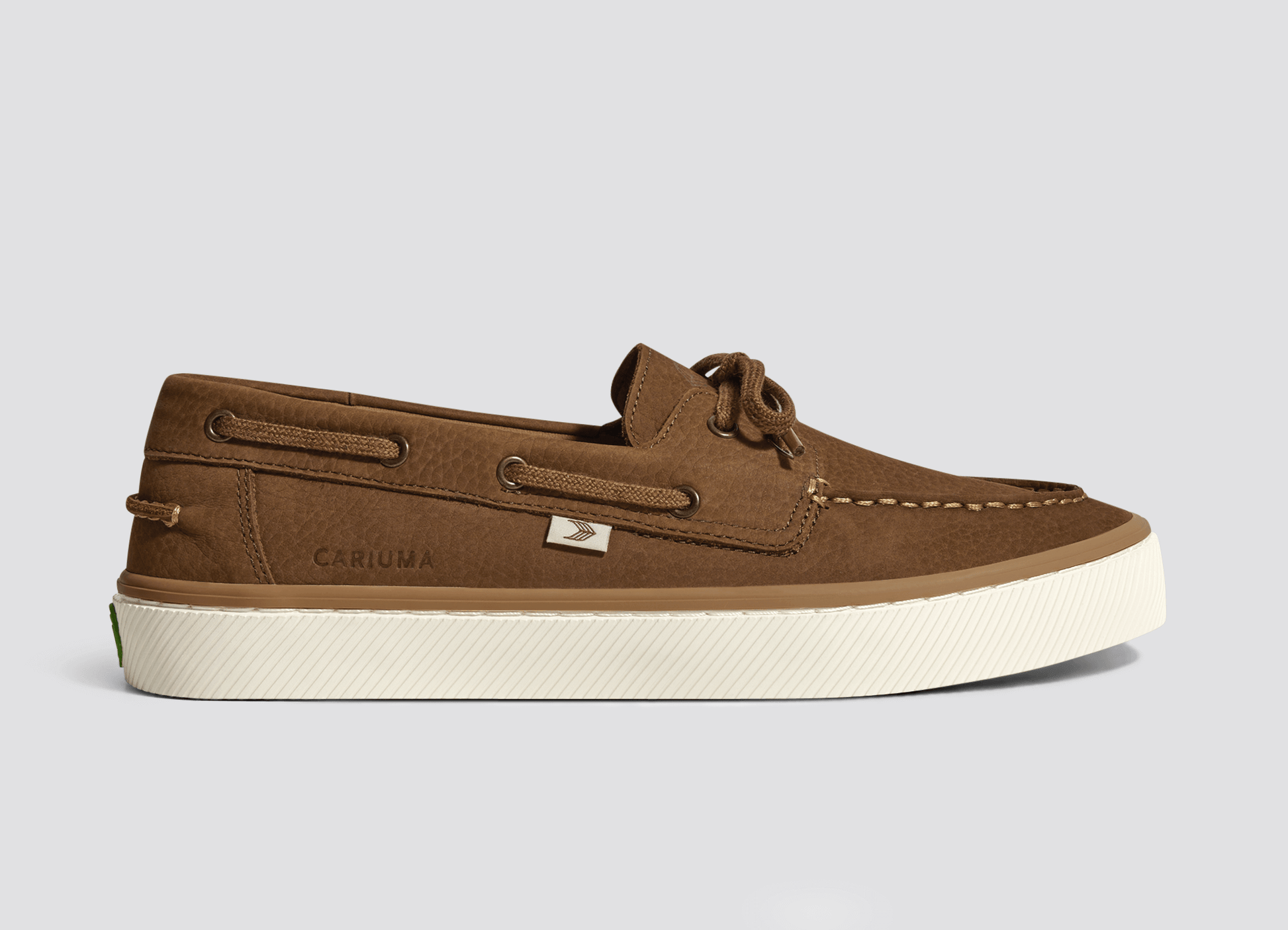 Women's Mocha Nubuck Boat Shoes Maré – CARIUMA - Main Image