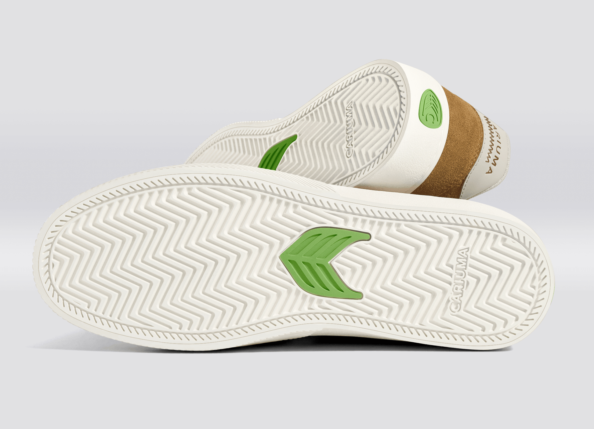 NAIOCA Camel Suede Ivory Logo Sneaker Men by Cariuma