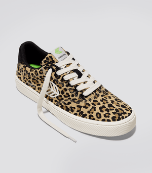 NAIOCA Leopard Print Canvas Sneaker Men
