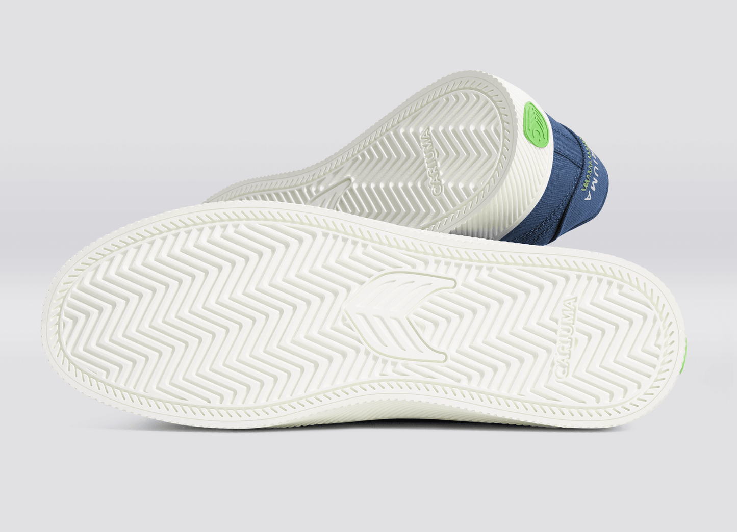 NAIOCA Canvas Shadow Blue Canvas Ivory Logo