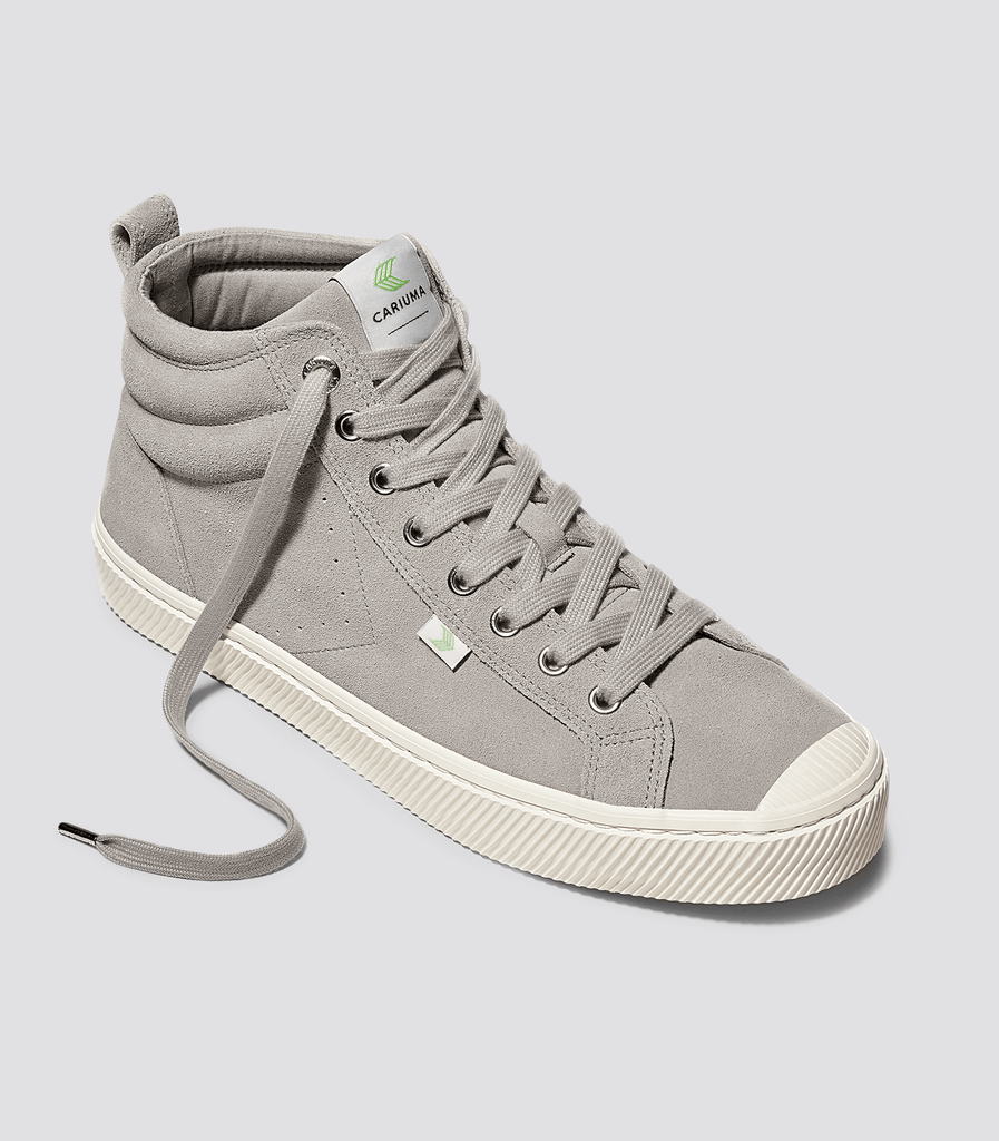 Women s High Top Cloud Grey Suede Sneakers OCA High CARIUMA