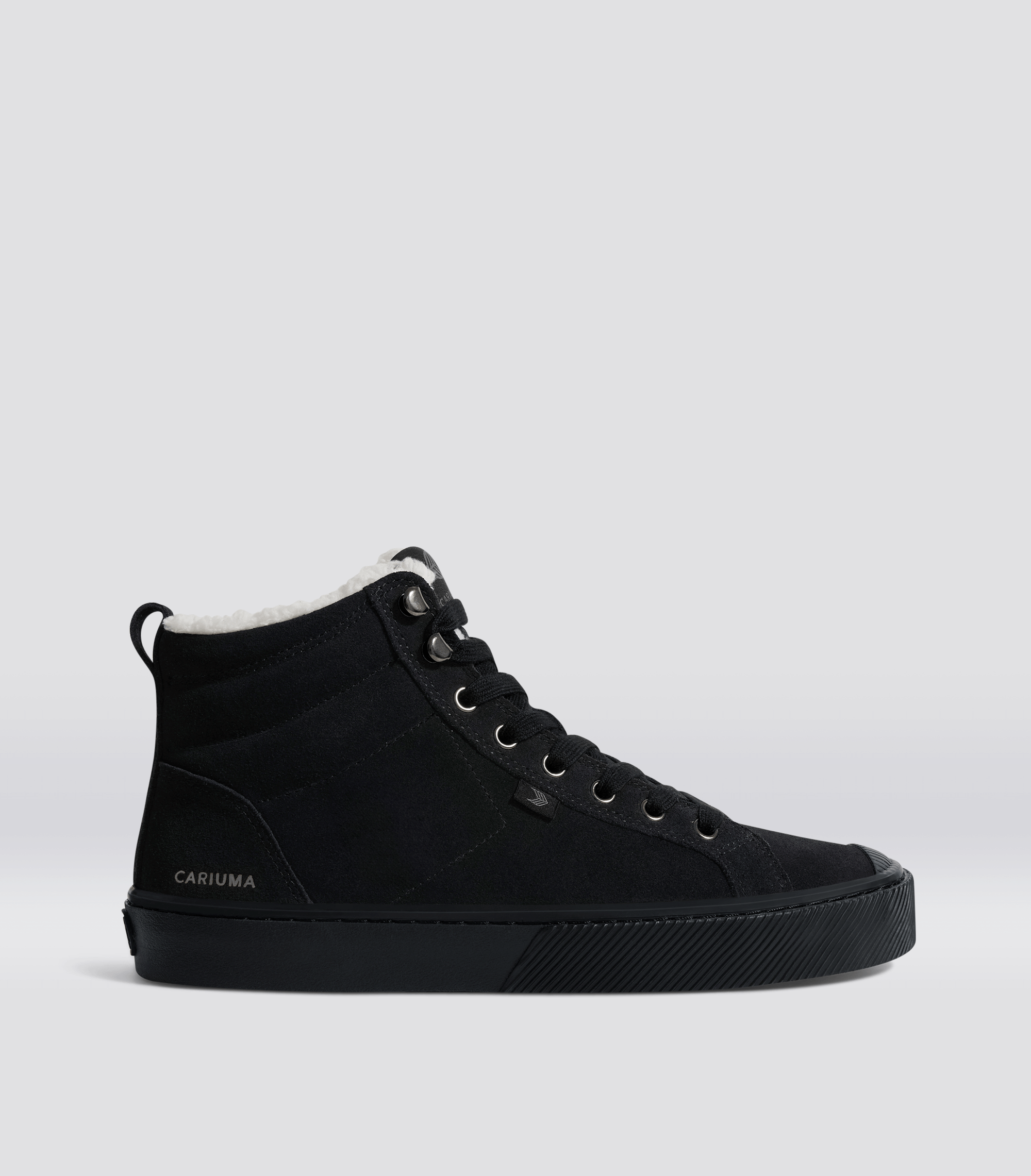 Solid black high top sneakers deals