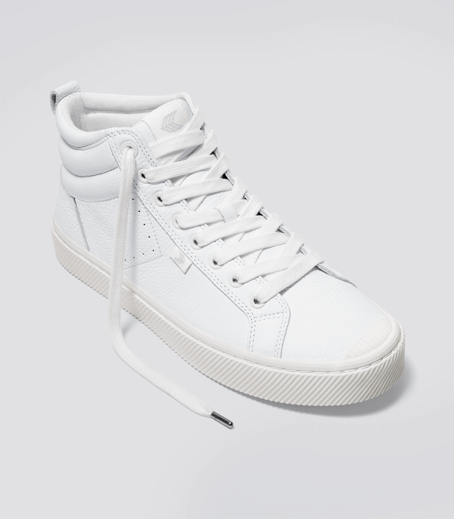Women s High Top Off White Leather Sneaker The OCA High CARIUMA