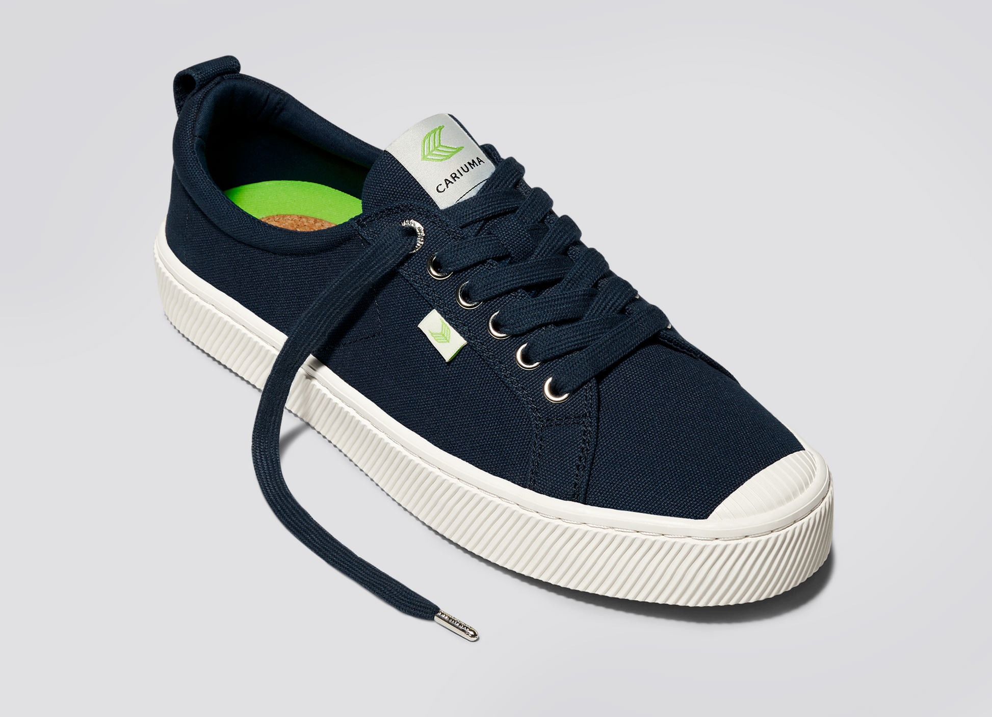 Women's Low Top Navy Blue Canvas Sneakers OCA Low – CARIUMA