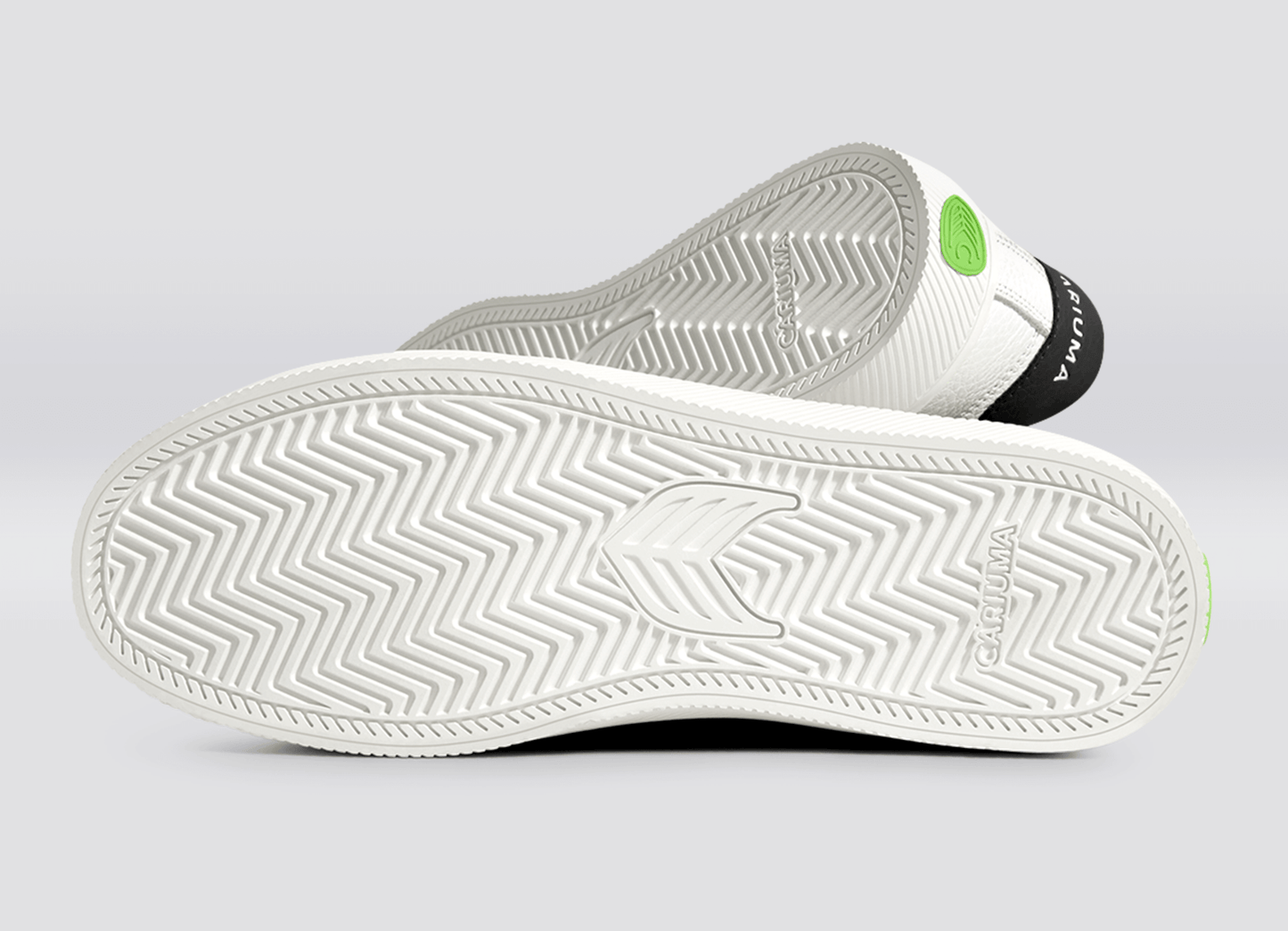 SALVAS Pebbled Leather White Ice Logo Black