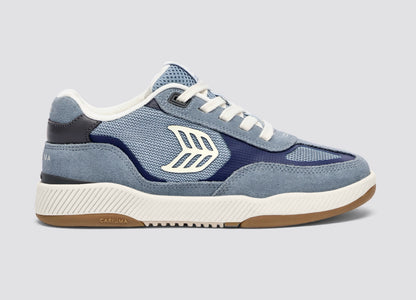 Skategoat C25 PRO Suede Mirage Blue Mesh Bright Navy Ivory Logo