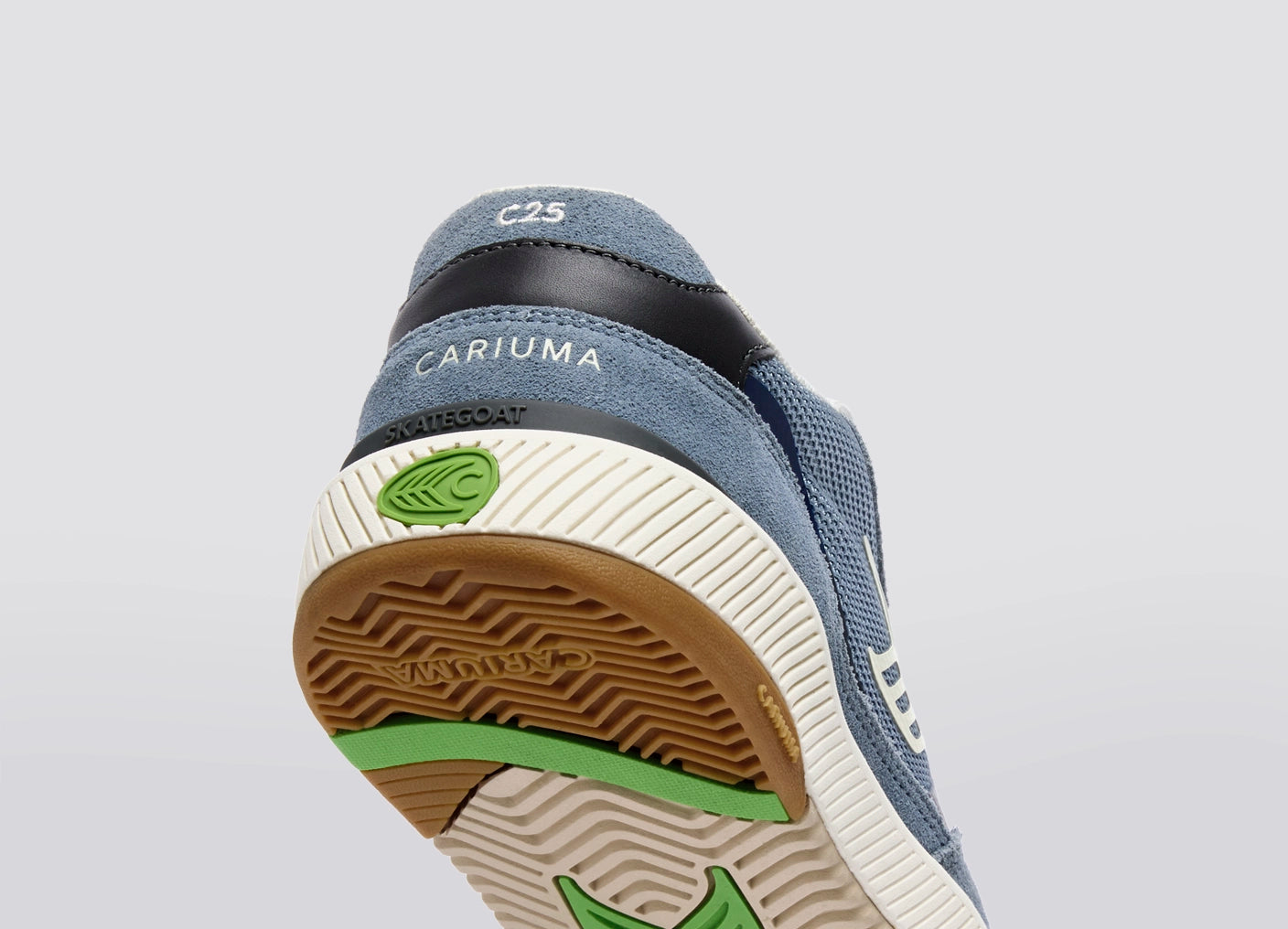 Skategoat C25 PRO Suede Mirage Blue Mesh Bright Navy Ivory Logo
