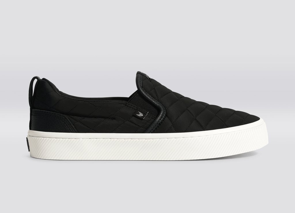 Black 2024 quilted sneakers