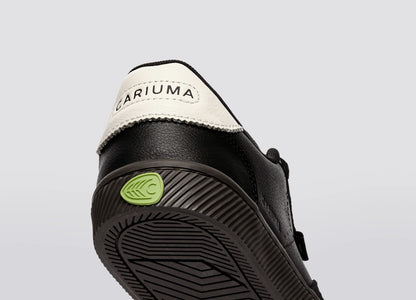 TOCA Soft Grain Leather Teak Black Off-White Accents