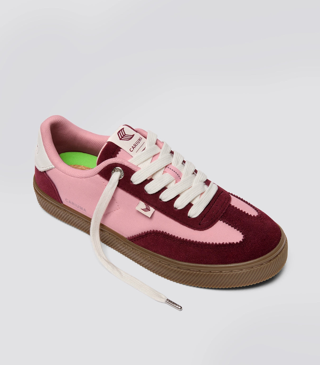 TOCA Nylon Teak Bright Rose Suede Cabernet Red