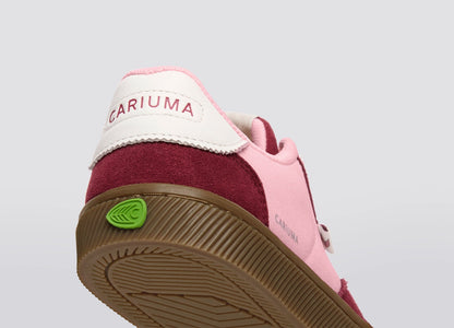 TOCA Nylon Teak Bright Rose Suede Cabernet Red