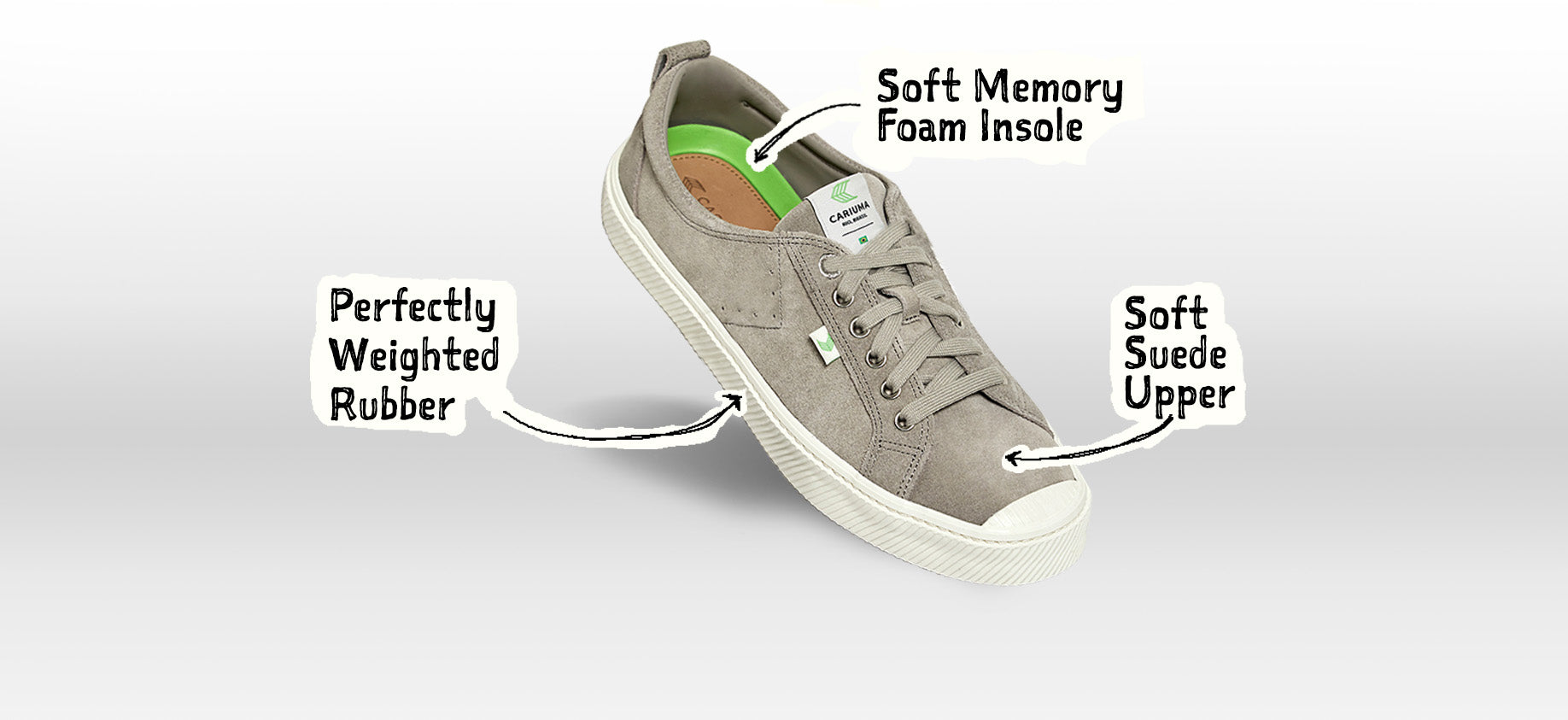 CARIUMA Sneakers with soft insole and flexible construction