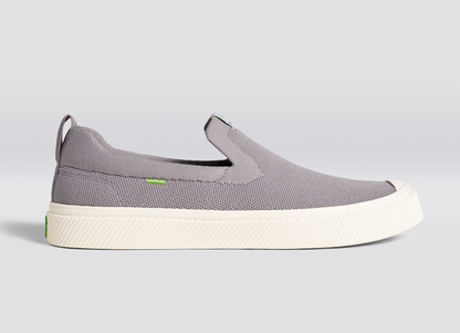 カナリア Women's Knit Light Grey Slip-on Sneakers | IBI SLIP-ON – CARIUMA