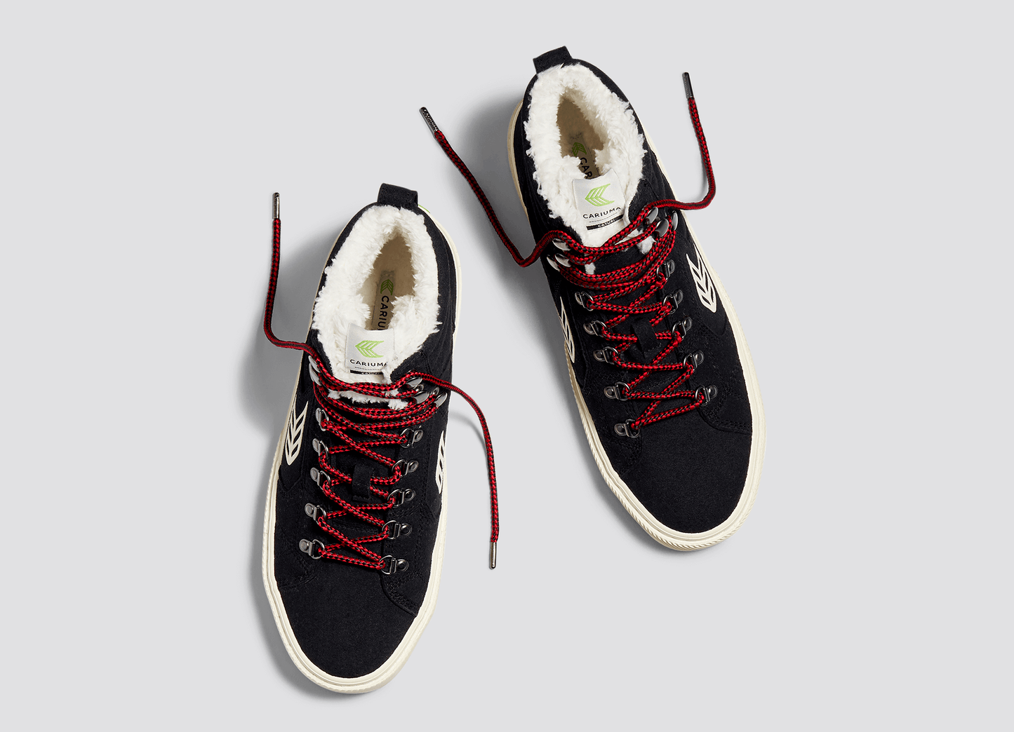 CATURI Suede Black Ivory Logo Boot