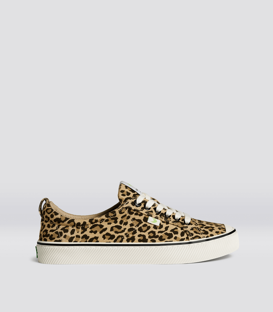 Women s Low Top Canvas Leopard Print Sneakers CARIUMA