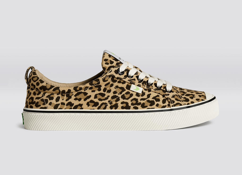 Leopard print 2025 canvas sneakers