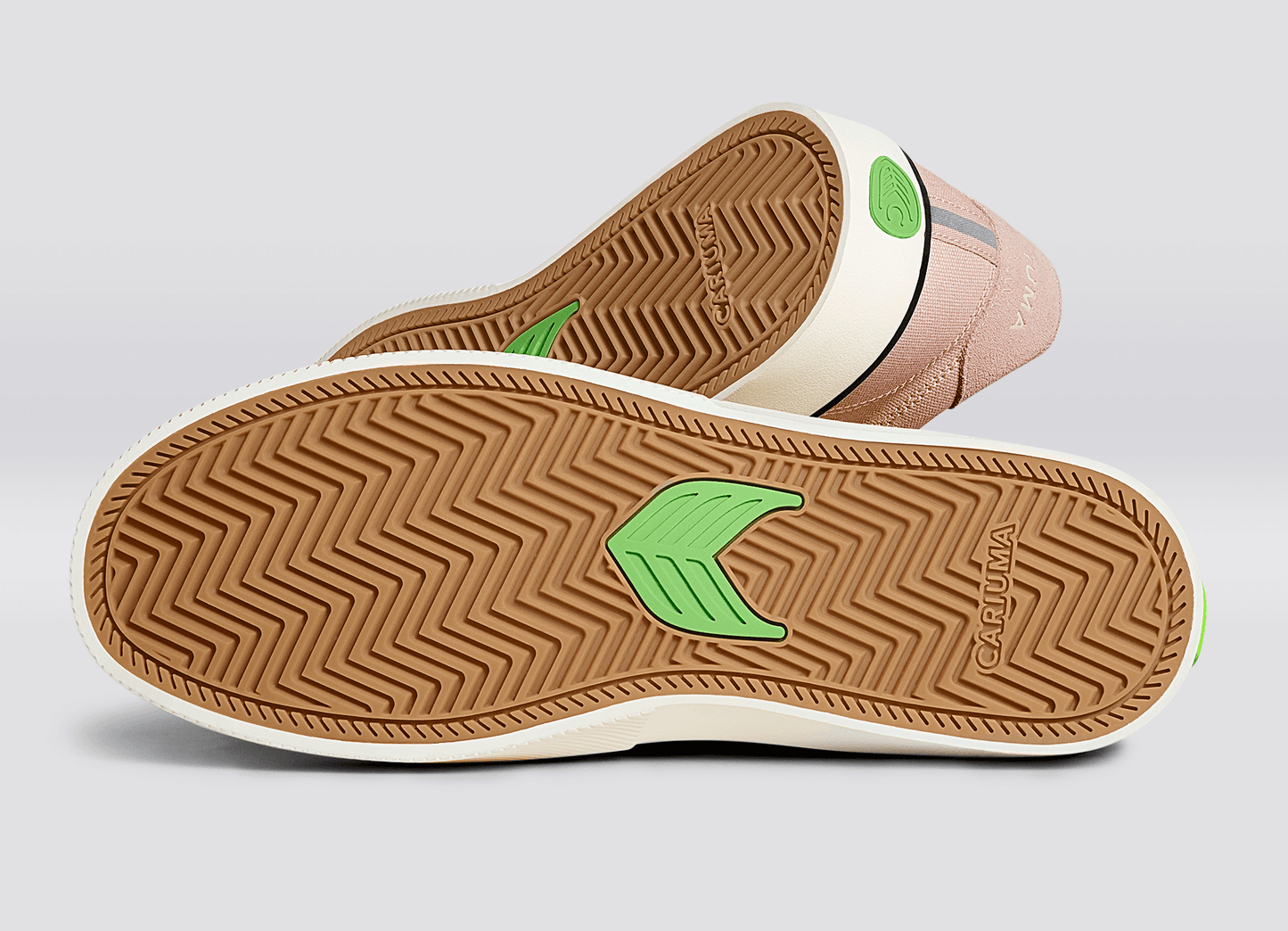 NAIOCA PRO Suede and Canvas Rose Ivory Logo