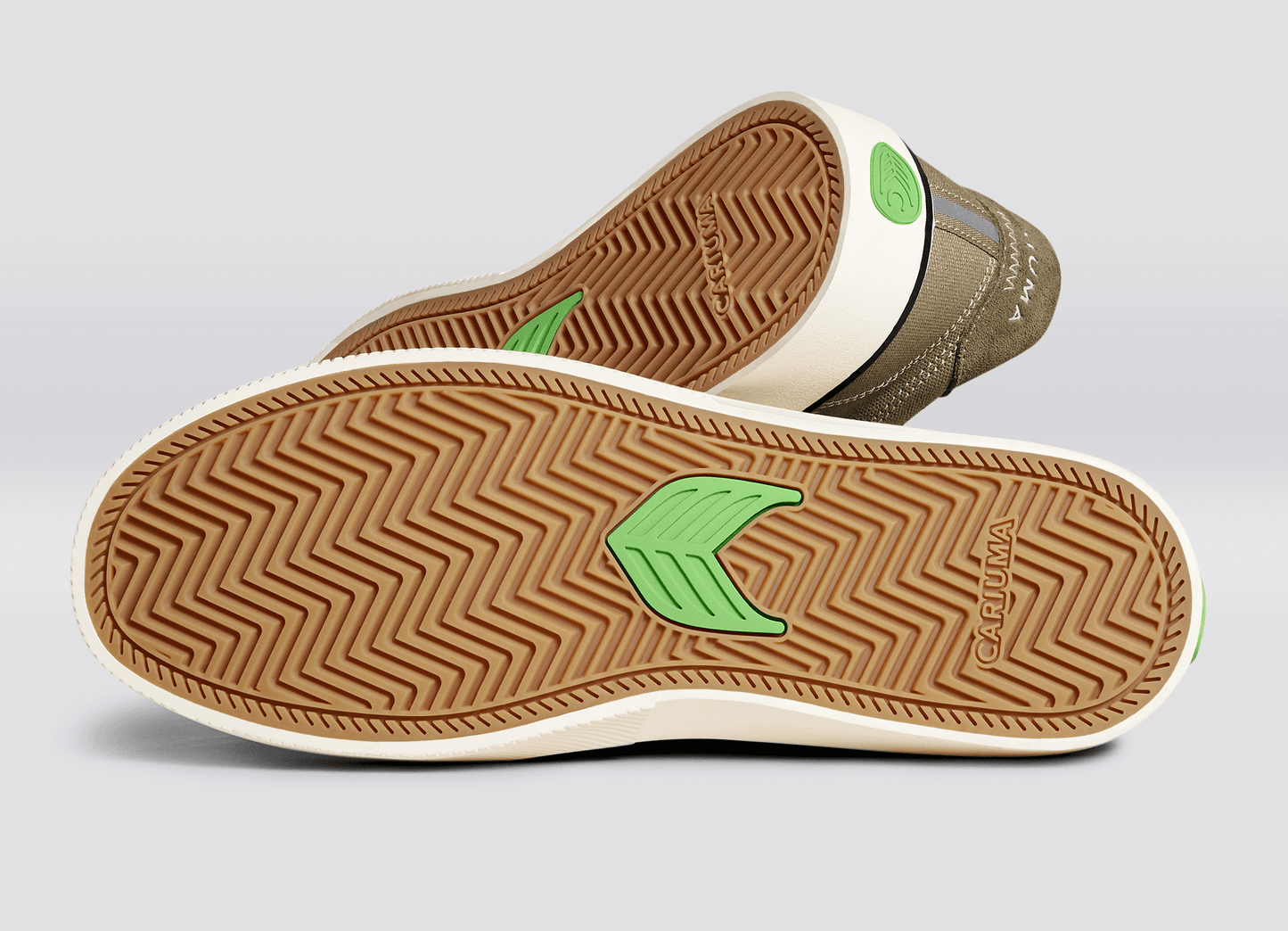 NAIOCA PRO Suede and Canvas Burnt Sand Ivory Logo