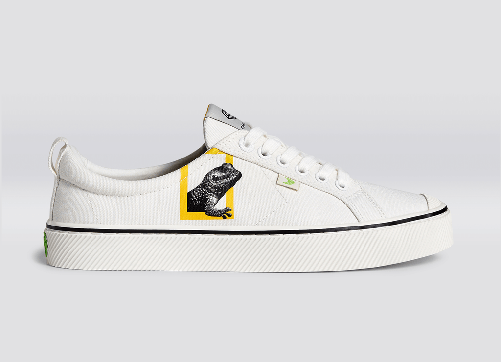 CARIUMA Men s Low Top Nat Geo Gecko Off White Sneakers OCA Low