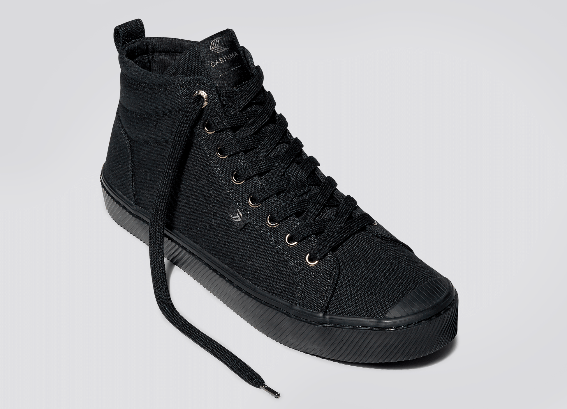 All Black High Top Women s Canvas Sneakers OCA High C A R I U M A
