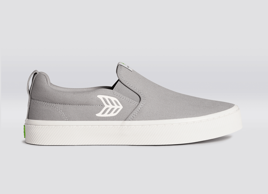 Grey online canvas shoes