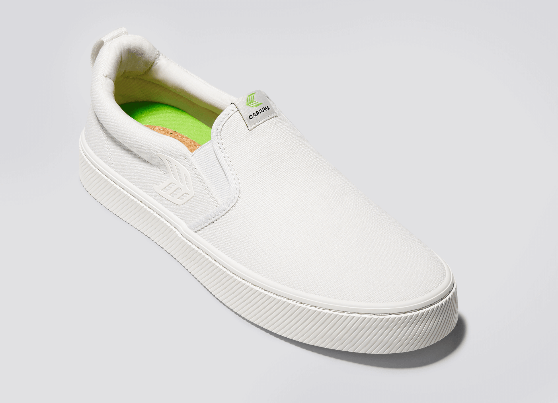 SLIP ON Off White Canvas Sneaker Men
