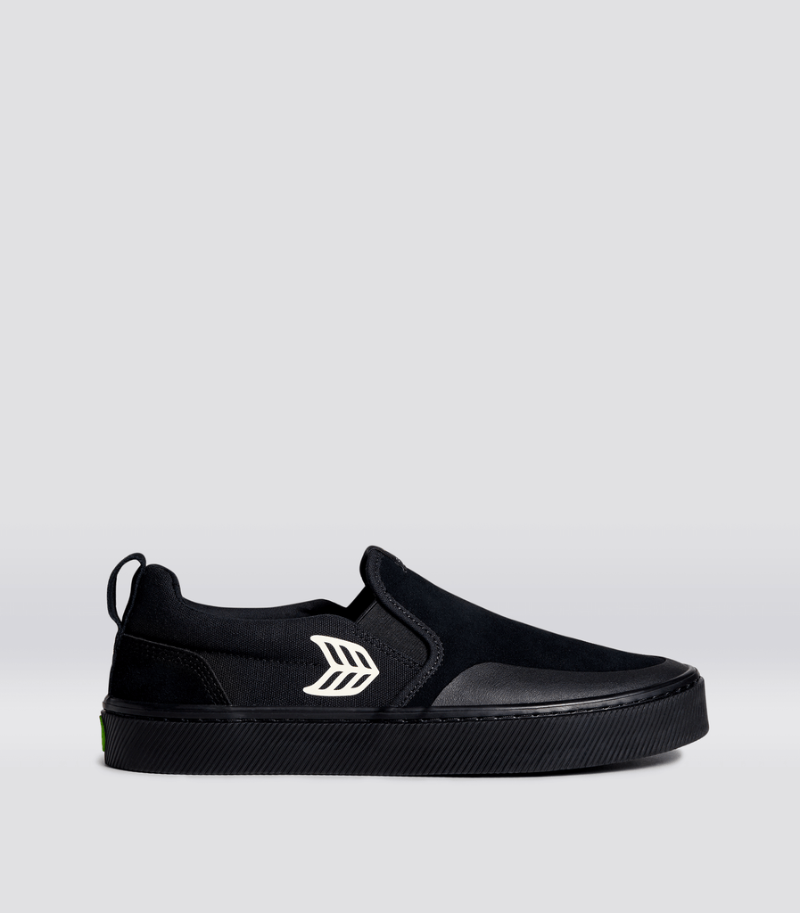 Men s All Black Slip on Sneakers Slip On Pro CARIUMA