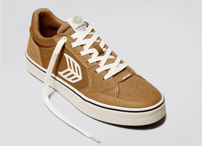 VALLELY PRO Suede and Cordura Camel Ivory Logo